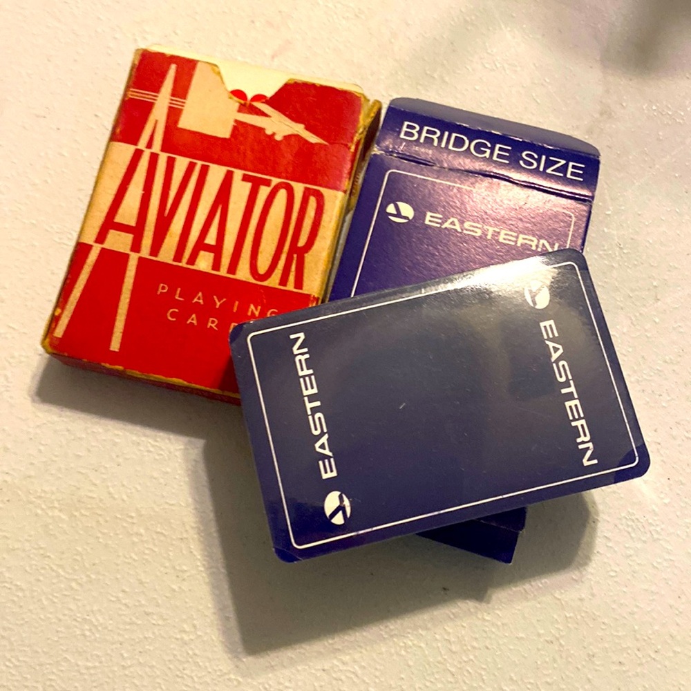Eastern airlines card sealed new bridge size and aviator card set